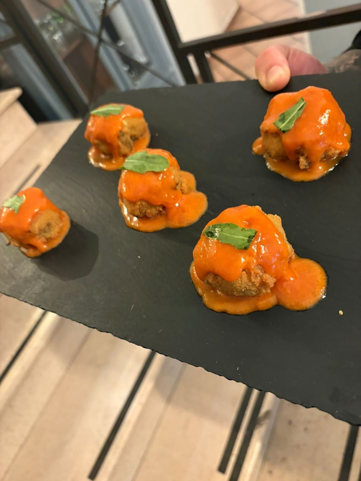 Polpette fritte al sugo